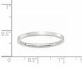 thumbnail image 2 of Primal Gold 14 Karat White Gold 2mm Standard Flat Comfort Fit Band Size 6, 2 of 5