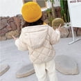 thumbnail image 4 of Baby Boys Girls Winter Coats Cute Hooded Jacket Thick Warm Outwear Puffer Jacket Children's Clothing Overcoat Outwear for Birthday Gifts 7-8 Years, 4 of 5