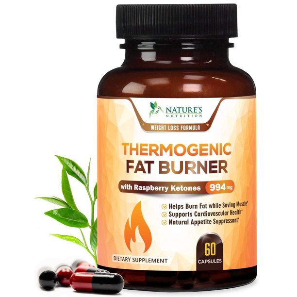 Nature's Nutrition Thermogenic Fat Burner Oxy Pills Extra Strength, 60