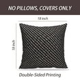 thumbnail image 2 of LALILO Throw Pillow Covers Geometric Tiling Black And White Cushion Cover 18" x 18", 2 Pack, 2 of 6