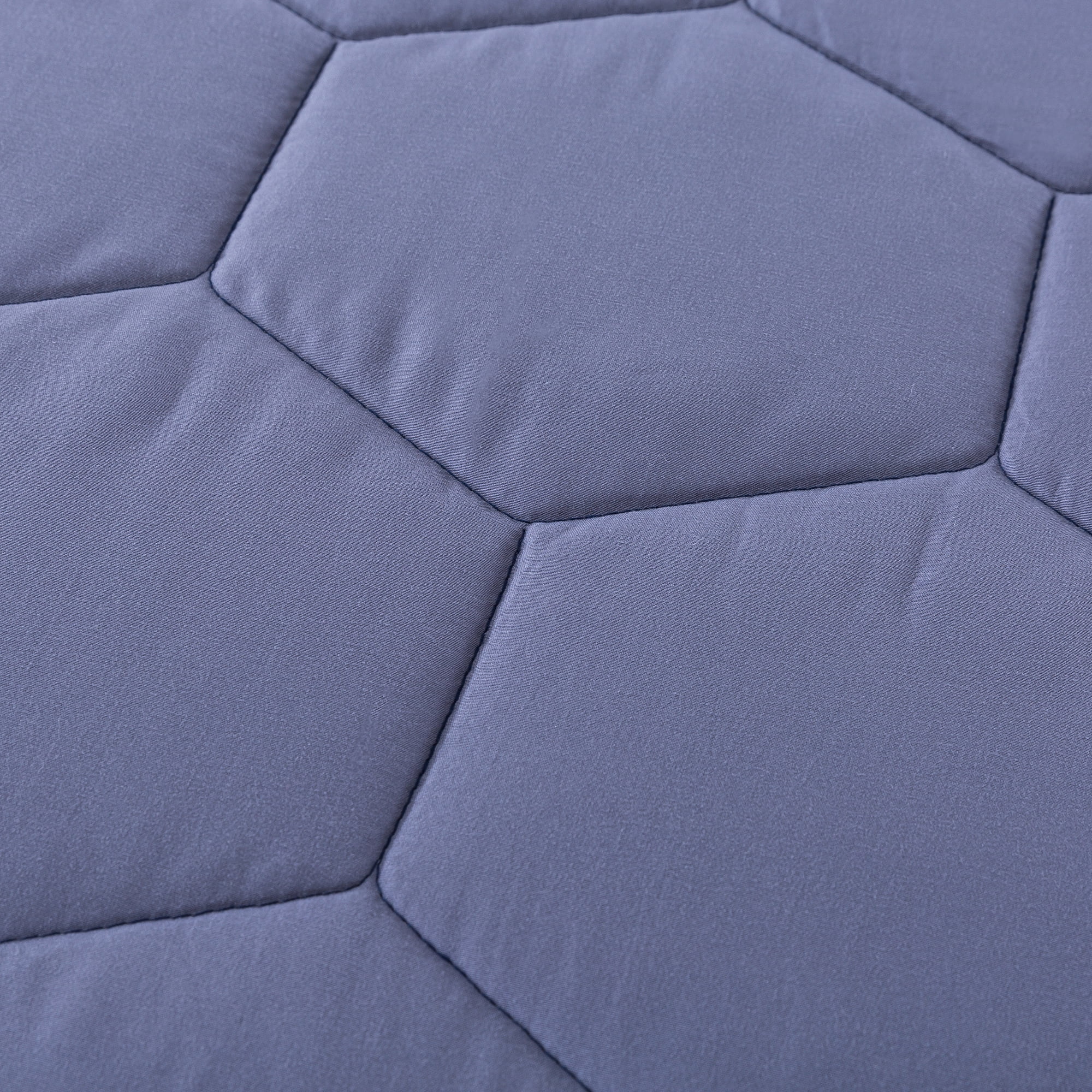St. James Home Honeycomb Down Alternative Bed Blanket, Blue Granite, Full/Queen