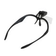 thumbnail image 2 of Professional 2-LED Lighting Jewelry Magnifier Visor Magnification Tool with 5 Interchangeable Lenses (Black), 2 of 3