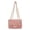Pink, variant on Women's Tweed Plaid Square Bag Large Capacity Quilted Woven Embroidered Shoulder Bag Ladies Woolen Handbag Clutch Tote