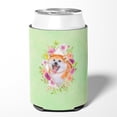 thumbnail image 2 of Carolines Treasures CK4271CC Akita Green Flowers Can or Bottle Hugger Can Hugger multicolor, 2 of 5