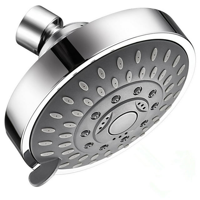 Shower Head High Pressure 4 Inch 5-setting Adjustable Shower Head Top Spray High Pressure Hand Held Shower Head with Extra Long Hose Powerful Shower Heads High Pressure with High Pressure Wand