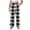 Black, variant on lnmuld Big Kids Grid Straight Leg Lounge Pants Stretch Drawstring Waist Cold Weather Daily Sleep Casual Bottoms for Boys Girls Color:Red,Size:7-8 Years
