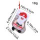 thumbnail image 1 of Calcetines navideños de peluche de dibujos animados, colgante de árbol de Navidad para el hogar, Papá Noel, muñeco de nieve, alce, oso, bolsa de regalo de dulces, adornos navideños, 1 of 5