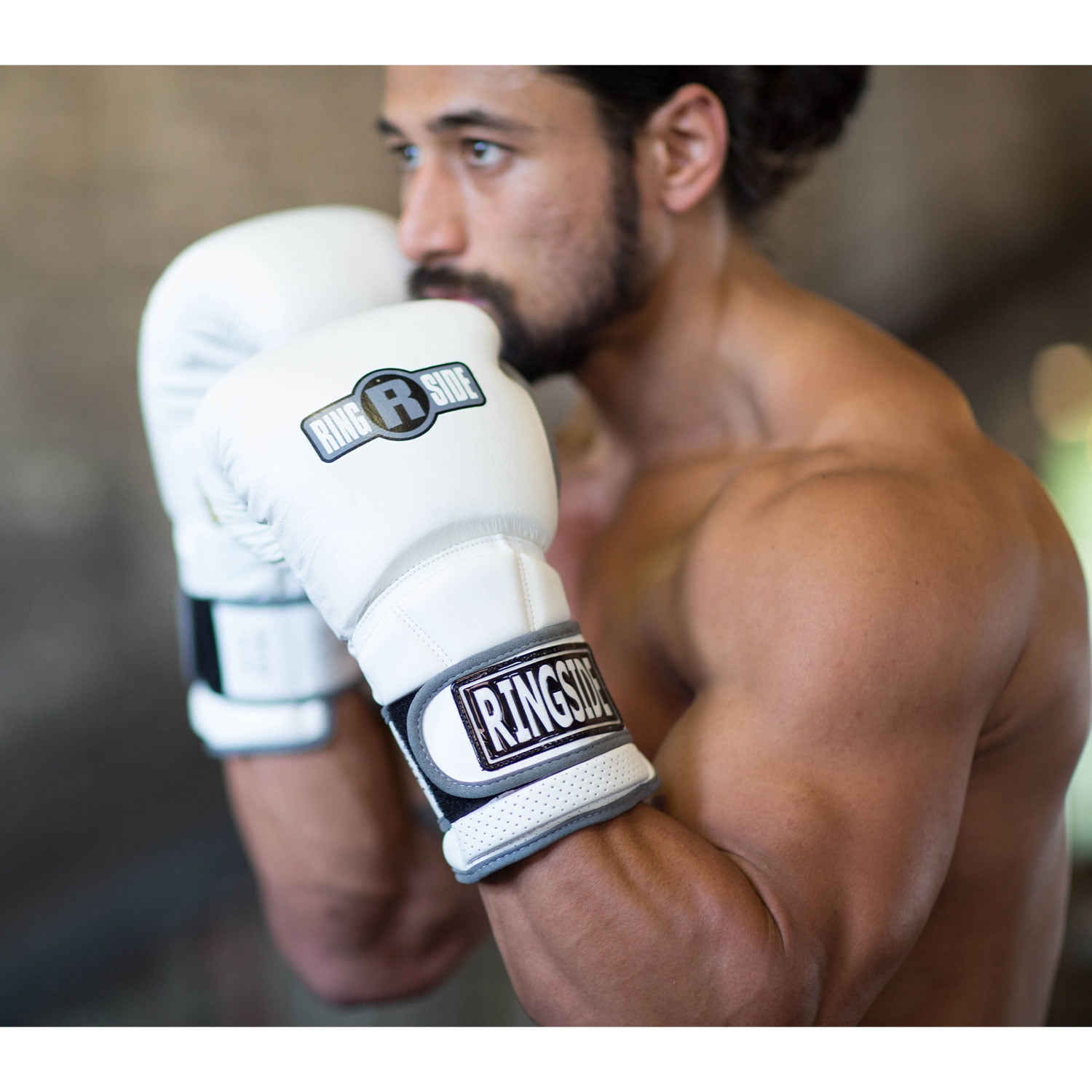 Ringside Gel Shock Safety Sparring Boxing Gloves, 16 oz., Black/Gray