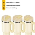 thumbnail image 4 of RTIC 40 oz Ceramic Lined Road Trip Tumbler, Leak-Resistant Lid with Straw, Sunlight Glitter, 4 of 9