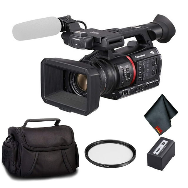 Panasonic 4K Camcorder - Bundle Kit with UV Filter + Carrying Case and More