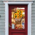 thumbnail image 3 of ColoMX Guirnalda de flores artificiales decorativas de la corona de girasol rústica, 3 of 8