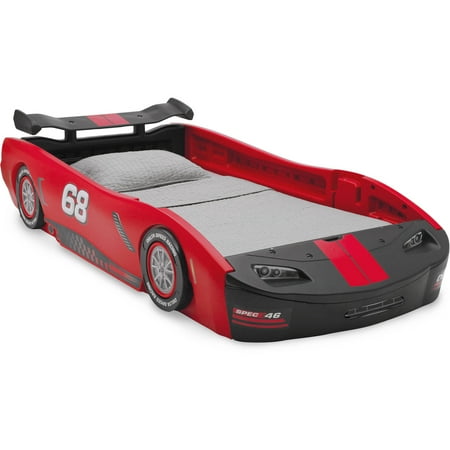 Twin Turbo Race Car Bed Red - Delta Children
