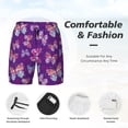 thumbnail image 5 of Lsque Mens Swim Trunks Bright Butterflies Pattern - Bathing Suit Compression Liner - Beach Swim Shorts Swimwear - (S-3XL) - Stretch Quick Dry -Small, 5 of 9