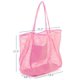 thumbnail image 4 of Bolsa de playa HOXIS Mesh para mujer en nailon rosa y poliéster, 4 of 6