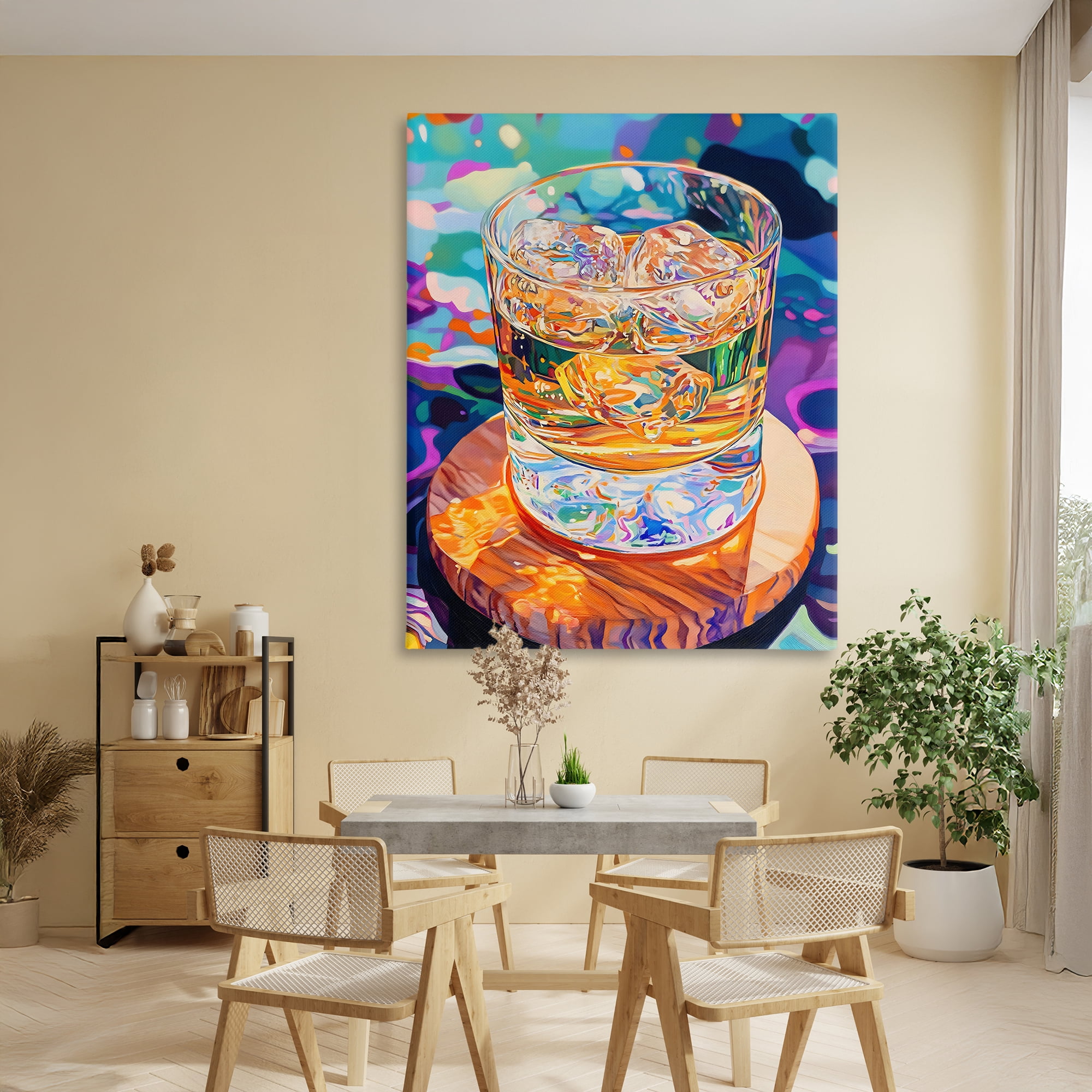 Stupell Industries Ice Cold Glass Reflections Canvas Wall Art, design by Creative Studio