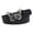 Black, variant on Women Fashion Soft Faux Leather Belt with Butterfly Buckle for Jeans Dresses