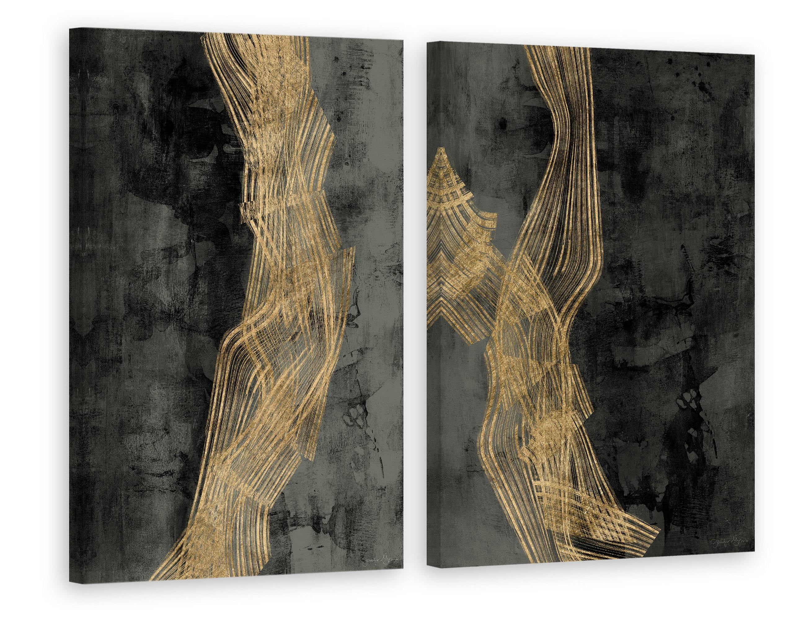 Marmont Hill Golden Waves II Diptych