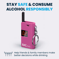 thumbnail image 4 of BACtrack Keychain Breathalyzer (Pink) | Ultra-Portable Pocket Keyring Alcohol Tester for Personal Use, 4 of 6