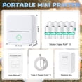 thumbnail image 3 of SLOK Mini Bluetooth Photo Printer with 10 Rolls Printing Paper, 3 of 10