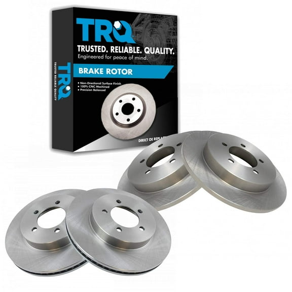 TRQ Front & Rear Brake Rotors Set Fits Select 2002-2005 Ford Explorer Mercury Mountaineer