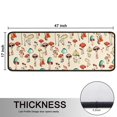 thumbnail image 5 of Kitchen Rugs Sets Of 2,Red Mushroom Light Pattern Anti Fatigue Kitchen Mat Rugs Non Slip Washable,Decorative Kitchen Floor Mats for Kitchen,Sink,Laundry,17"x47"+17"x47", 5 of 5
