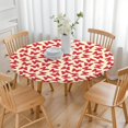 thumbnail image 3 of Red Butterfly Red Silhouette Pattern Round Fitted Tablecloth with Elastic Edge,Dining Table Cover Waterproof,Outdoor Round Tablecloth for Camping,Dining,Indoor and Outdoor, 3 of 7