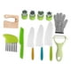 thumbnail image 2 of Juego de cuchillos para niños, juguetes de cocina de imitación, utensilios de cocina Montessori realistas para niños pequeños 12 piezas, 2 of 9