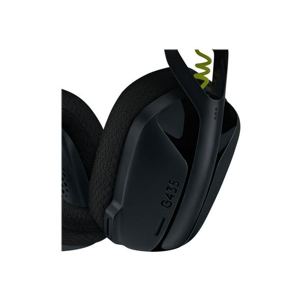 Logitech G435 LIGHTSPEED and Bluetooth Wireless Gaming Headset Lightweight over ear headphones built in mics 18h battery compatible with Dolby Atmos PC PS4 PS5 Mobile G435 LIGHTSPEED Wireless Gaming H...