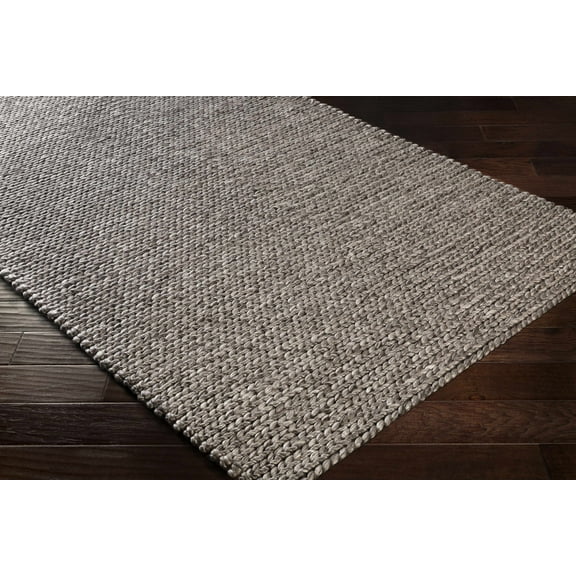 Hauteloom Newtownabbey Living Room, Bedroom Area Rug - Contemporary - Charcoal - 8' x 10'