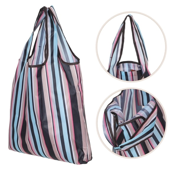 EXHUMKY Reusable Foldable Grocery Tote Bag Waterproof for Travel and Shopping Use