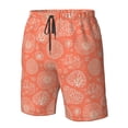 thumbnail image 2 of Yiaed The Marine Theme With Beautiful Corals Print Men's Swim Trunks with Lining Quick Dry Sports Shorts Beach Shorts Boardshorts-Medium, 2 of 5