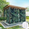 thumbnail image 5 of Outdoor Waterproof Patio Curtain 108" Length-1 panel,Tropical Monstera Palm Leaves Outside Privacy Curtains Blackout Grommet Drapes for Porch Pergola,Watercolor Green Plants, 5 of 8