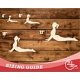 thumbnail image 3 of Unfinished Wood Yoga Cobra Pose Shape 20" / 1/8", 3 of 3