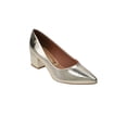 thumbnail image 2 of Zapatilla cerrada charol Vizzano 1220315 tacón bloque dorado 25.5, 2 of 4