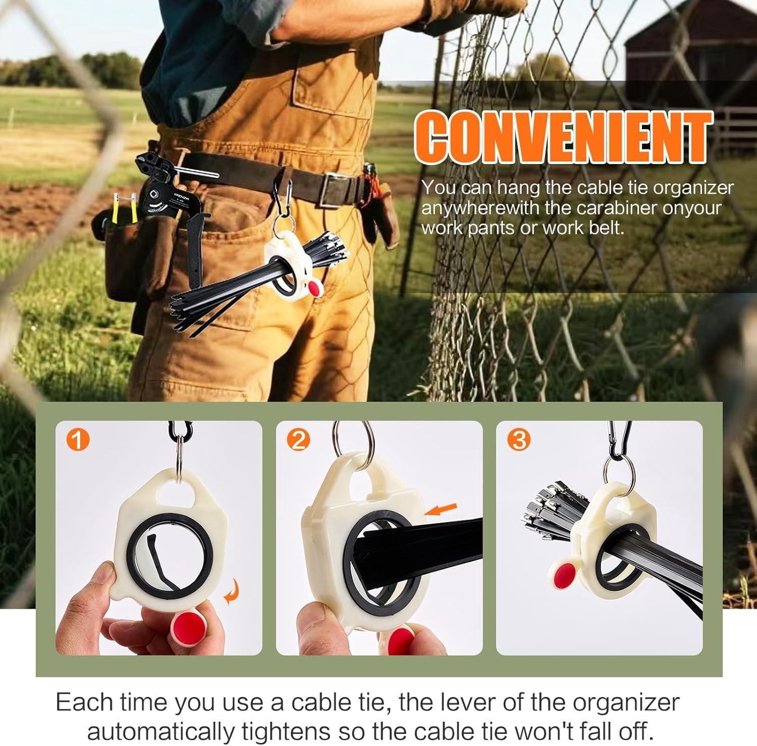Stainless Steel Cable Tie Gun Kit, 2026 Upgrade Stainless Steel Cable Tie Gun with Metal Zip Ties, Heavy Duty 304 Metal Zip Ties Complete Tool Set, with Self-Locking (Powder Coat Black 156sets)