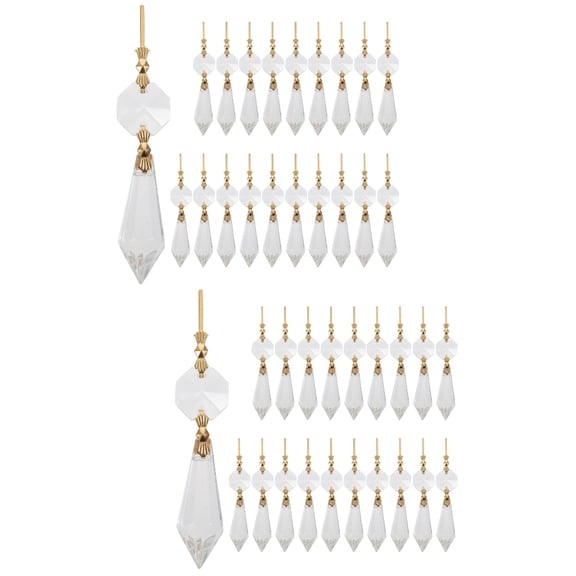 2 Pieces Lamp Replacement Parts Modern Lighting Chandelier Bulbs Crystals