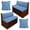 Blue Print, variant on Chririnla 2 Set RV Dinette Cushion Covers Booth Set with Pillow Cover Blue Print Camper Cushion Covers Couch Cover RV Sofa Covers Stretch Washable RV Bench Seat Covers for Dinette