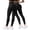 Black, variant on 2 Pack High Waist Yoga Pants with Pockets for Women Tummy Control Buttery Soft Thick Leggings Workout Running Yoga Leggings Non See-Through Squat Proof Gym Pants, Blackish Green,L