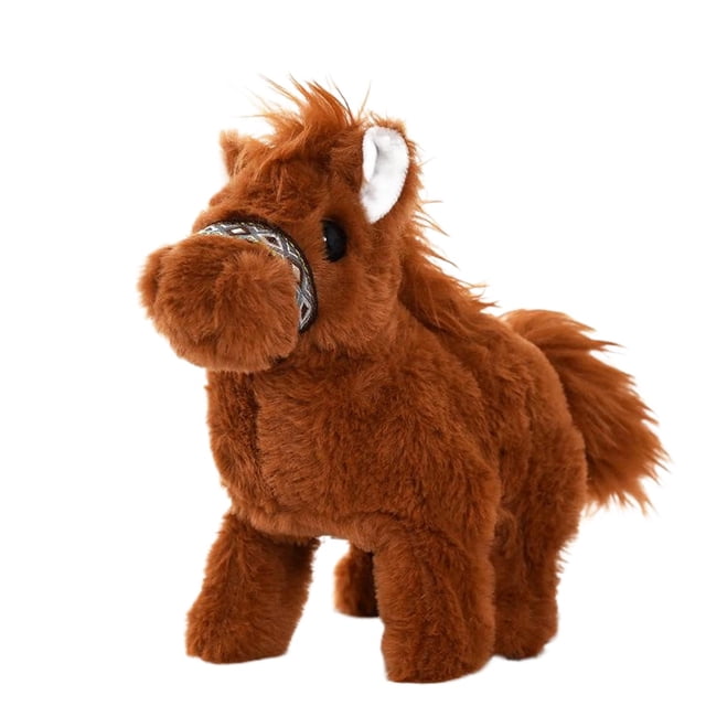 QualitChoice Jouets de Petit Cheval / Peluche de Cheval Robot Réaliste pour Enfants Jouet de Robot Cheval A