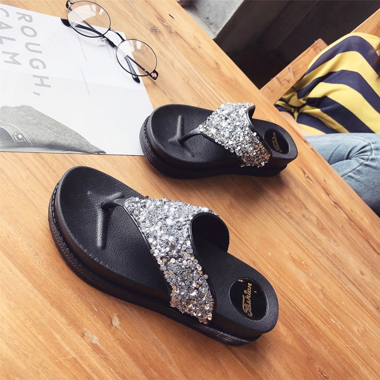Women S Flip Flops 2018 Summer New Thick Soled Platform Shoes