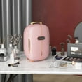 thumbnail image 3 of Homiyad Portable Skincare Fridge with LED Display, 12L Mini Fridge for Beauty, Makeup and Cosmetics, Small Refrigerator Cooler for Bedroom, Home Office, Desktop, Pink, 3 of 9