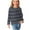 Gray, variant on MeetoTime Kids Boys Girls Long Sleeve T-shirt Striped Printed Round Neck Dressy Tunic Tops 3-14Years