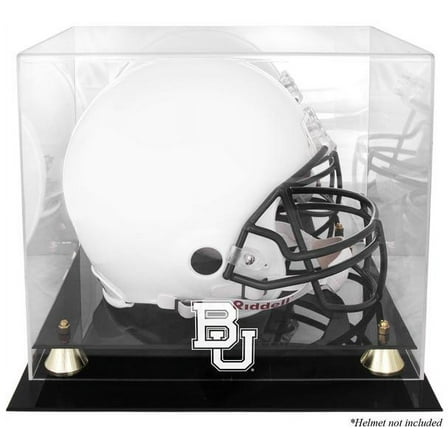 Baylor Bears Golden Classic Logo Helmet Display Case with Mirror Back