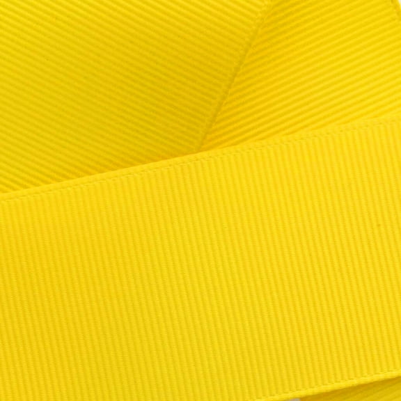 7/8" Grosgrain Ribbon Solid 645 Yellow 100yd