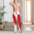 thumbnail image 2 of Gukieu HOHOHO Christmas Print Men's Home Trousers, Elastic Drawstring Home Pajamas Clothing Suitable for Adult Men-Medium, 2 of 6
