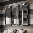 thumbnail image 3 of Tyler Dillon Wood Framed Rectangular Pitched & Flared Dressing Mirror - Mirrored - 48"H x 20"W, 3 of 11