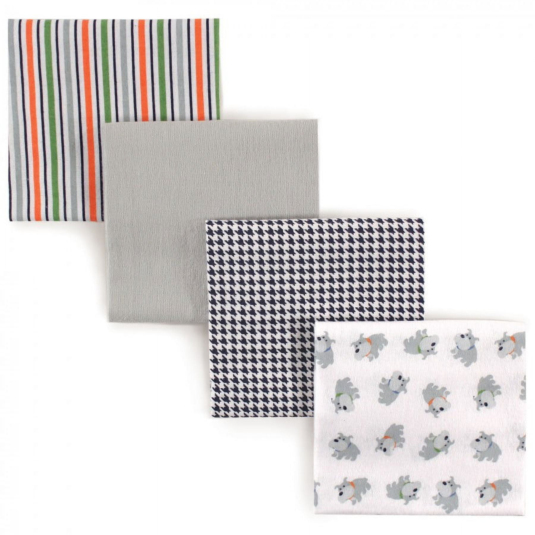 Luvable Friends 7 Piece Flannel Receiving Blanket, Love, One Size