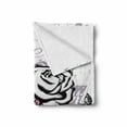 thumbnail image 2 of Rose Soft Flannel Fleece Throw Blanket, Abstract Rose with Butterflies Nostalgic Victorian Design Forever Love Theme, Cozy Plush for Indoor and Outdoor Use, 60" x 80", Pale Mauve Pink, by Ambesonne, 2 of 6