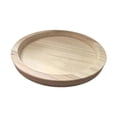 thumbnail image 3 of Bandeja de madera para servir, plato redondo de postre, centro de mesa, bandeja decorativa redonda Beige, 3 of 9