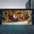 thumbnail image 2 of Bannière de Garage Père Noël Bannière de Vacances, 2 of 3